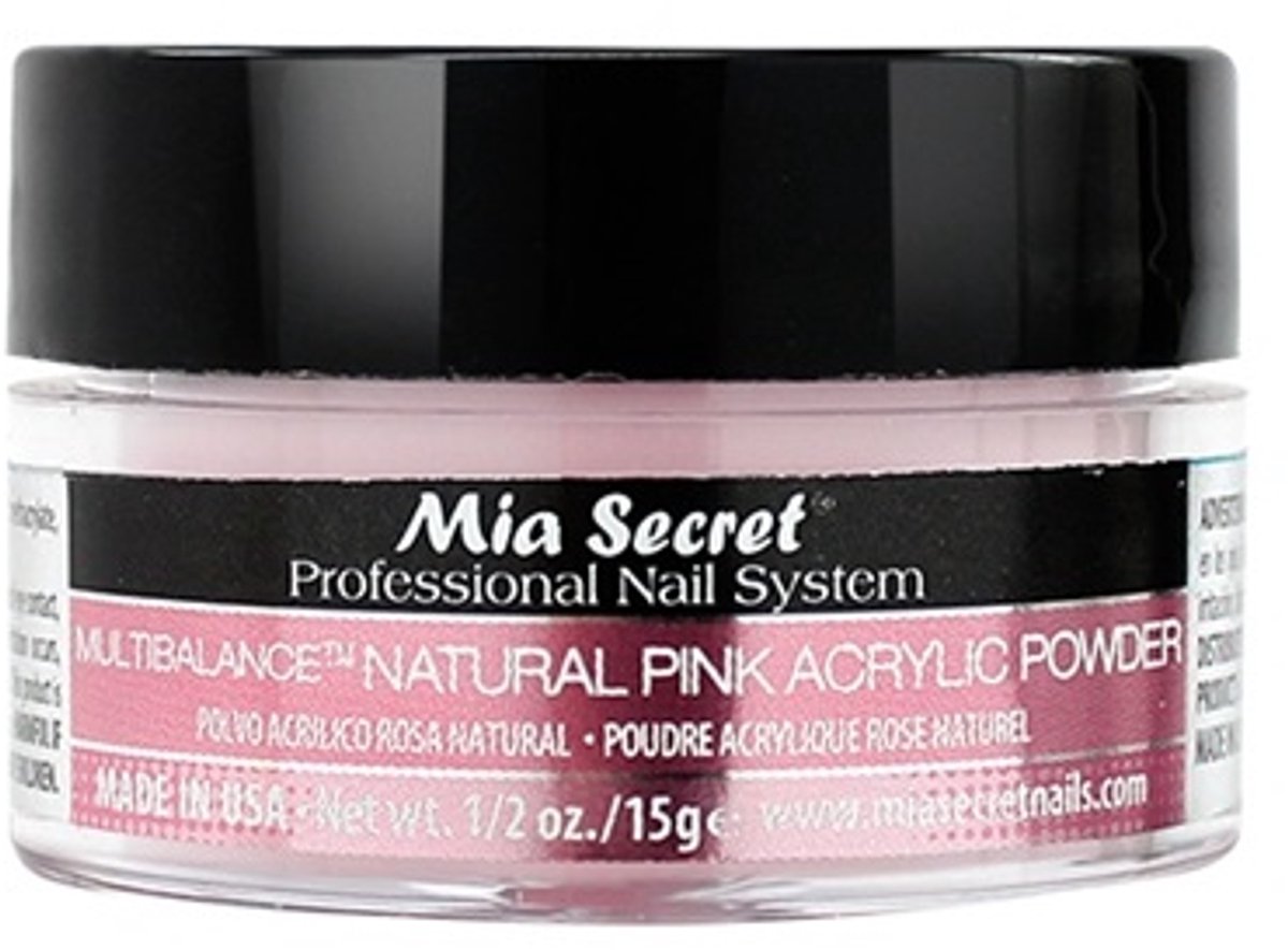 Goedkoopste Acryl Poeder Natuurlijk Roze 15ml.
