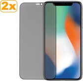 iPhone X - Super Edge to Edge Edition - Privacy - Screenprotector - 3 stuks