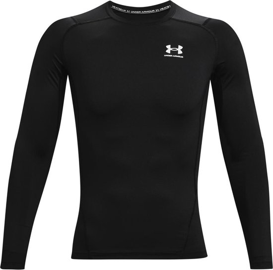 Under Armour UA HG Armour Comp LS Heren Sportshirt - Zwart - Maat XL