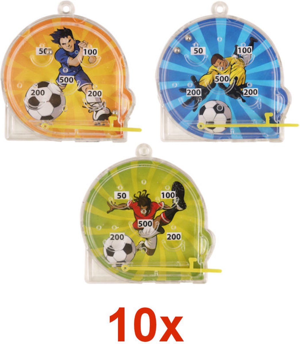 10 STUKS - LUXE VOETBAL - Traktatie Doos - INCLUSIEF SPEELGOED - Traktaties Uitdeelcadeaus voor Verjaardagen en Kinderfeestjes — afbeelding 3