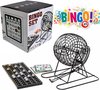 Bingo Spel - Bingomolen - Bingoballen - Bingo kaarten - Fiches - Spelbord - Bingo molen - Metaal - Lotto Kinderspel