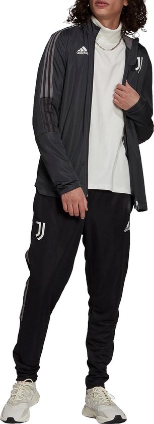adidas Juventus Trainingspak - Maat S - Mannen - donkergrijs - zwart -  grijs | bol.com