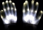 LED Handschoenen Wit · Lichtgevende Handschoenen · LED Gloves · Mix · Geel · Blauw · Rood · Wit · Groen · Verschillende Standen