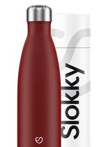 Slokky - Matte Red Thermosfles & Drinkfles - 500ml