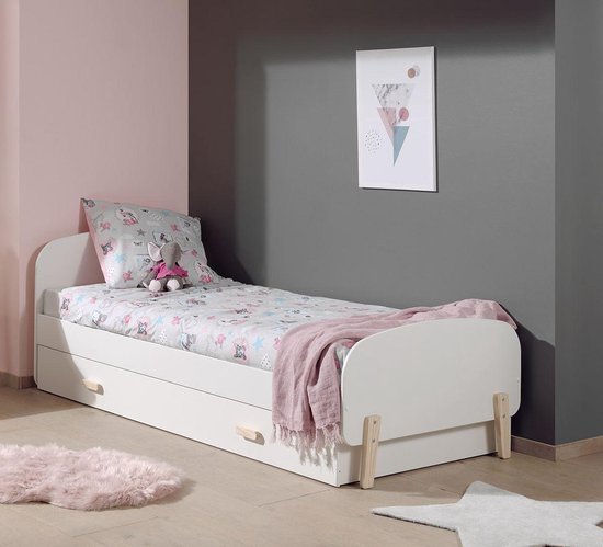 luister Blozend opzettelijk Vipack Kiddy bed - 1 persoon bed 90 x 200 cm met lade KICO1114 | bol.com