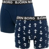 Björn Borg - 2 pack - Boxershort heren - Anchor night sky - Blauw - Maat L