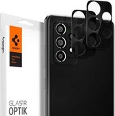 Geschikt voor Spigen - Samsung Galaxy A72 - Camera Lens Glass Protector - Zwart