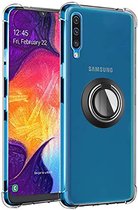 Samsung Galaxy A50 hoesje Kickstand Ring shock proof case transparant magneet