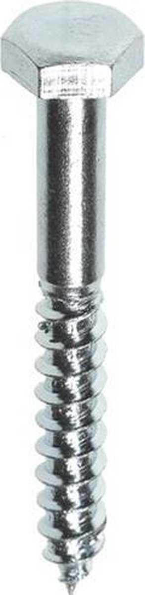 Fis Profi houtdraadbout 8x120 verzinkt (20 st.), grijs