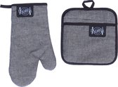 Seasonway Ovenwant & Pannenlap - Hittebestendig Neopreen - Grijs