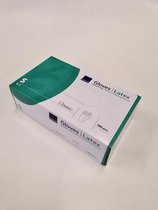 Abena |1000 Latex Handschoenen |10 X 100 stuks | Maat S | Wit | Poedervrij | Wegwerp | EN 374/420/455