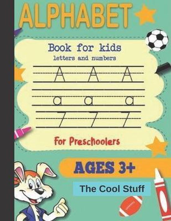 Alphabet Book for Kids, Letters and Numbers, age 3+ - cover