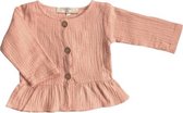 Li-leigh Candycotton Top, babybloesje van zachte mousseline, kleur: roze, maat: 92