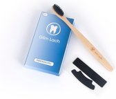 Glim Lach Teeth Whitening Strips (1+1 GRATIS) - Zonder Peroxide - 100% Natuurlijk - Witte Tanden + GRATIS Glim Lach Tandenborstel