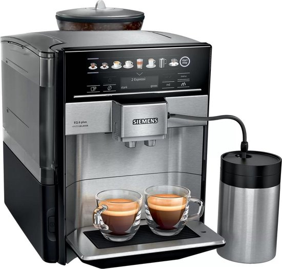 Afbeelding van Siemens EQ6 Plus Volautomatische Espressomachine met RVS