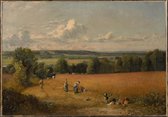 Kunst: Korenveld van John Constable. Schilderij op canvas, formaat is 60x90 CM