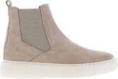 Tango | Alex 11-d beige suede chelsea sneaker - bone white sole | Maat: 37