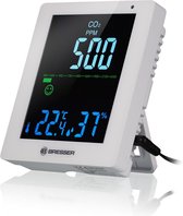 Bresser CO²-meter - Air Quality Monitor Smile - Wit - Met LED-display