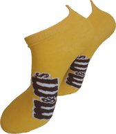 Verjaardag cadeau - M&M's Sokken - Sneaker sokken - Chocola Sokken - Sneaker - Leuke sokken - Vrolijke sokken - Luckyday Socks - Sokken met tekst - Aparte Sokken - Socks waar je Happy van wor