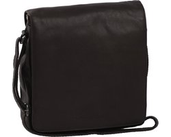 The Chesterfield Brand Leren Schoudertas Fontana Flap Over Bag Brown Bruine