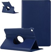 Case2go - Tablet hoes geschikt voor Samsung Galaxy Tab A7 - Draaibare Book Case Cover - 10.4 inch - Donker Blauw