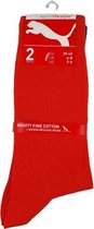 PUMA Sportsokken lang model - Rood / Donkergrijs - Maat 39 / 42