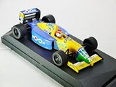 Benetton Ford B191 Nelson Piquet 1991 (Geel) (10 cm) 1/43 Onyx - Modelauto - Schaalmodel - Model auto - Miniatuurautos - Miniatuur auto - Max Verstappen - Race auto wagen