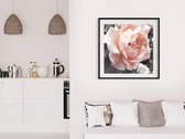 Artgeist - Schilderij - Delicate Rose - Multicolor - 20 X 20 Cm