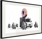 Poster - Banksy: Donuts (Strawberry)-90x60