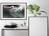 Artgeist - Schilderij - Storm Over The Canyon - Multicolor - 90 X 60 Cm
