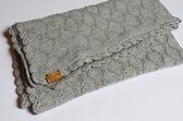 Yanantin Alpaca Babydeken - 100% Baby Alpacawol - Lichtgrijs (78 x 73cm)