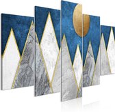 Schilderij - Marble Peaks-200x100