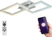 B.K.Licht - Slimme Plafondlamp - LED frame lamp - Plafonnière - smart - 38x50 cm - WiFi plafonière - CCT - 2500-6500 Kelvin - RGB - app en afstandsbediening - dimbaar - 3.300Lm - 30W