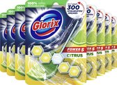 Glorix Power 5 Toiletblokken - Citroen - 9 stuks - Voordeelverpakking