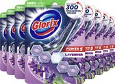 Glorix Power 5 Wc Blok- Lavendel - 9 stuks - Voordeelverpakking
