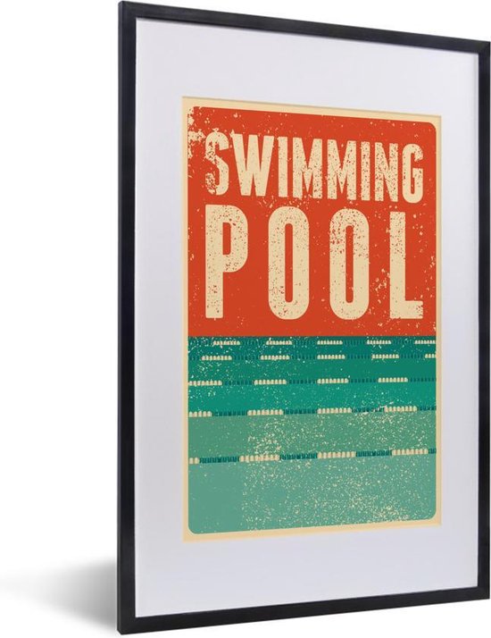 Affiche Vintage Avec Citation Piscine 40x60 Cm Tirage Photo Sur Poster Bol Com