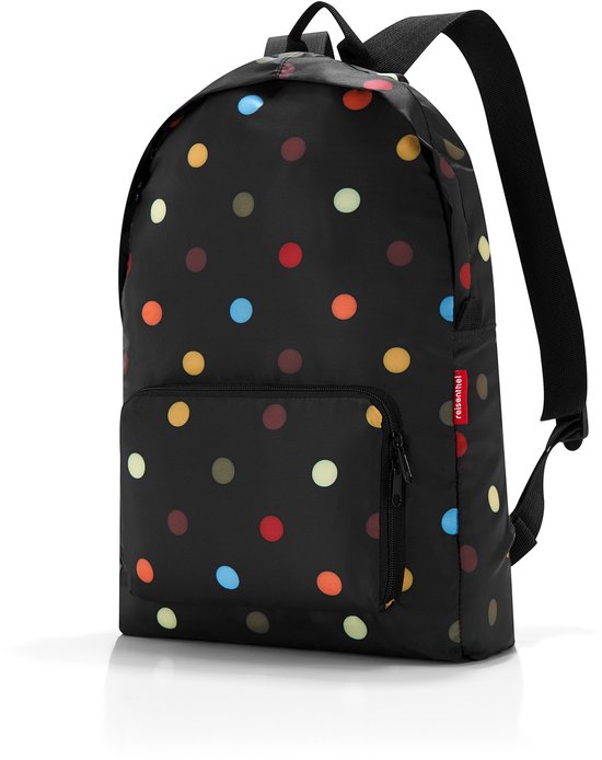 Reisenthel Mini Maxi Rucksack Rugzak - Opvouwbaar - 14L - Dots Zwart