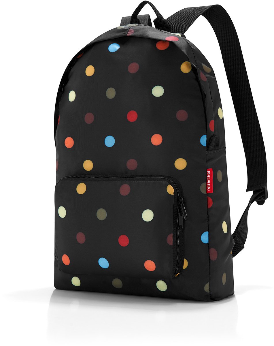 Reisenthel Mini Maxi Rucksack Rugzak - Opvouwbaar - 14L - Dots Zwart