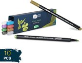 Artina Markilo ME Glanslakmarker - Kalligrafie Pennen met Glans - Scrapbook Stiften Set van 10 Pennen voor kreatieve DIY Projecten