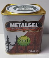 METALGEL, Metaalgel, bos groen glans, 750 ml, verft direct over roest