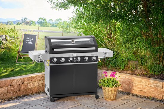 Rösle Barbecue - Barbecue Gas Videro G6-S Vario 30 mbar - Roestvast Staal - Zwart van Rösle — afbeelding 2