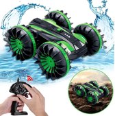 RC Bestuurbare auto / boot - Geschikt voor offroad, water & sneeuw groen - Kinderen / Volwassenen speelgoed stunt RC car / stuntauto 2021 TikTok