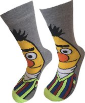 Verjaardag cadeautje voor hem en haar -  Bert Sokken - Tekenfilm Sokken - Leuke sokken - Vrolijke sokken - Luckyday Socks - Sokken met tekst - Aparte Sokken - Socks waar je Happy van wordt - 