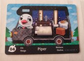 Amiibo animal crossing new horizons buskaarten serie 5 first prints Piper 04