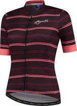 Rogelli Stripe Fietsshirt - Korte Mouwen - Dames - Bordeaux, Coral - Maat XS