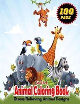 WIld Animal Coloring Book Stress Relieving Animal Designs