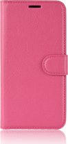 Mobigear Classic Bookcase voor de Motorola One - Roze