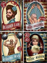 360 DEGREES - 4 vintage circus posters