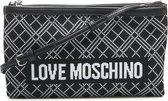 Love Moschino Borsa Fabric Grain Nero Crossbody  - zwart