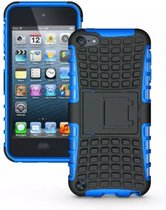 GadgetBay Shockproof blauw iPod Touch 5 6 hoesje standaard case cover